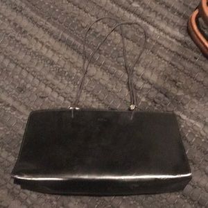Furla black shoulder bag